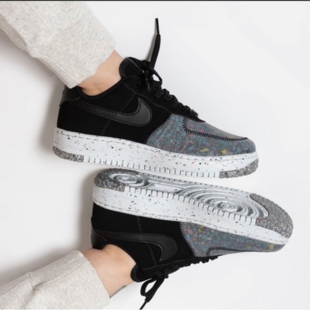 AF1 CRATER BLACK PHOTON DUST Recycled eco friendly material-Air Force1-Women’s 7
